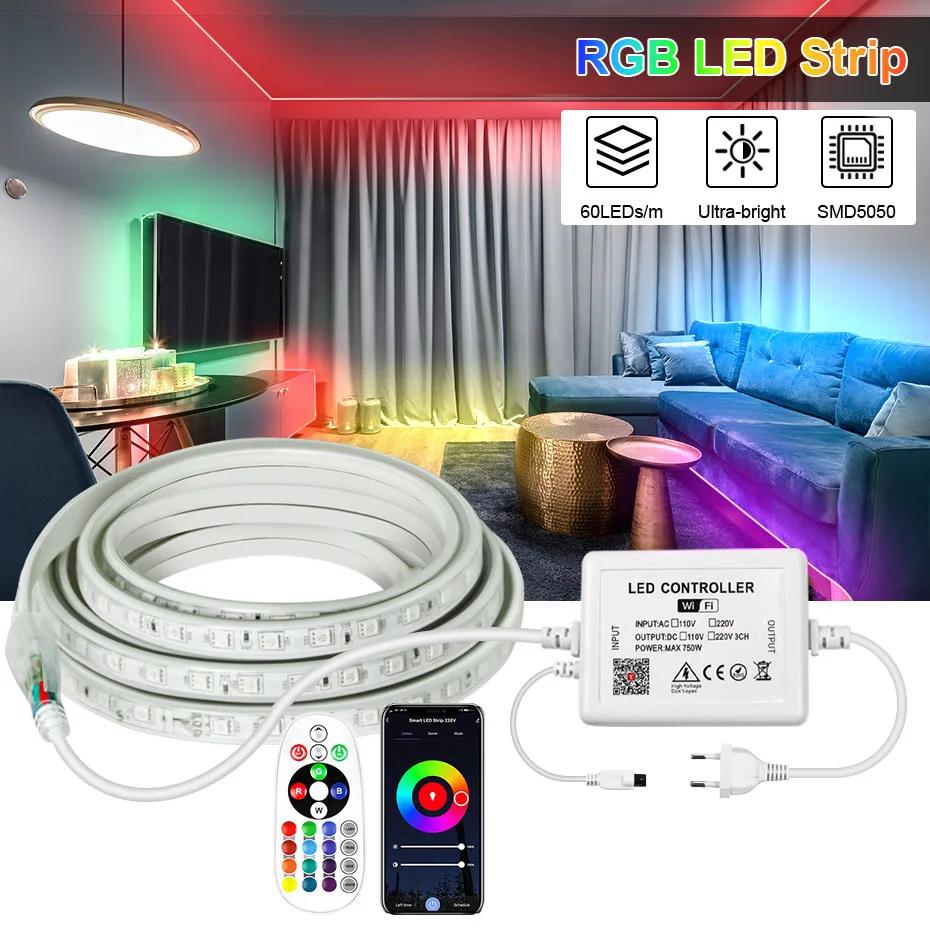 Ʈ  RGB LED Ʈ 5050 SMD   Ʈ, ߿ , RGB , LED , Ȩ , 30M, 50M, 100M, 220V